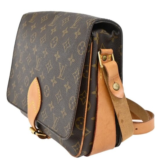 LOUIS VUITTON Cartouchiere GM Shoulder Bag Monogram Leather Brown - Picture 5 of 5